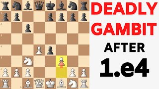 Aggressive Chess Opening for White After 1.e4 | Deadly Gambit