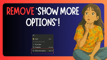 How To Remove "Show More Options Entry" from Windows 11 Context Menu - GUIDE