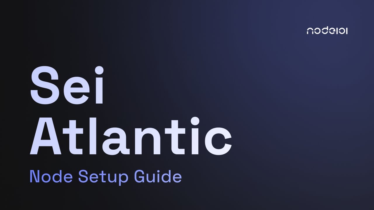 Sei Atlantic Incentivized Testnet Node Setup Guide - YouTube