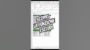 Scopri la nuova funzione ESCLUDI di Excel 365 @planetexcel