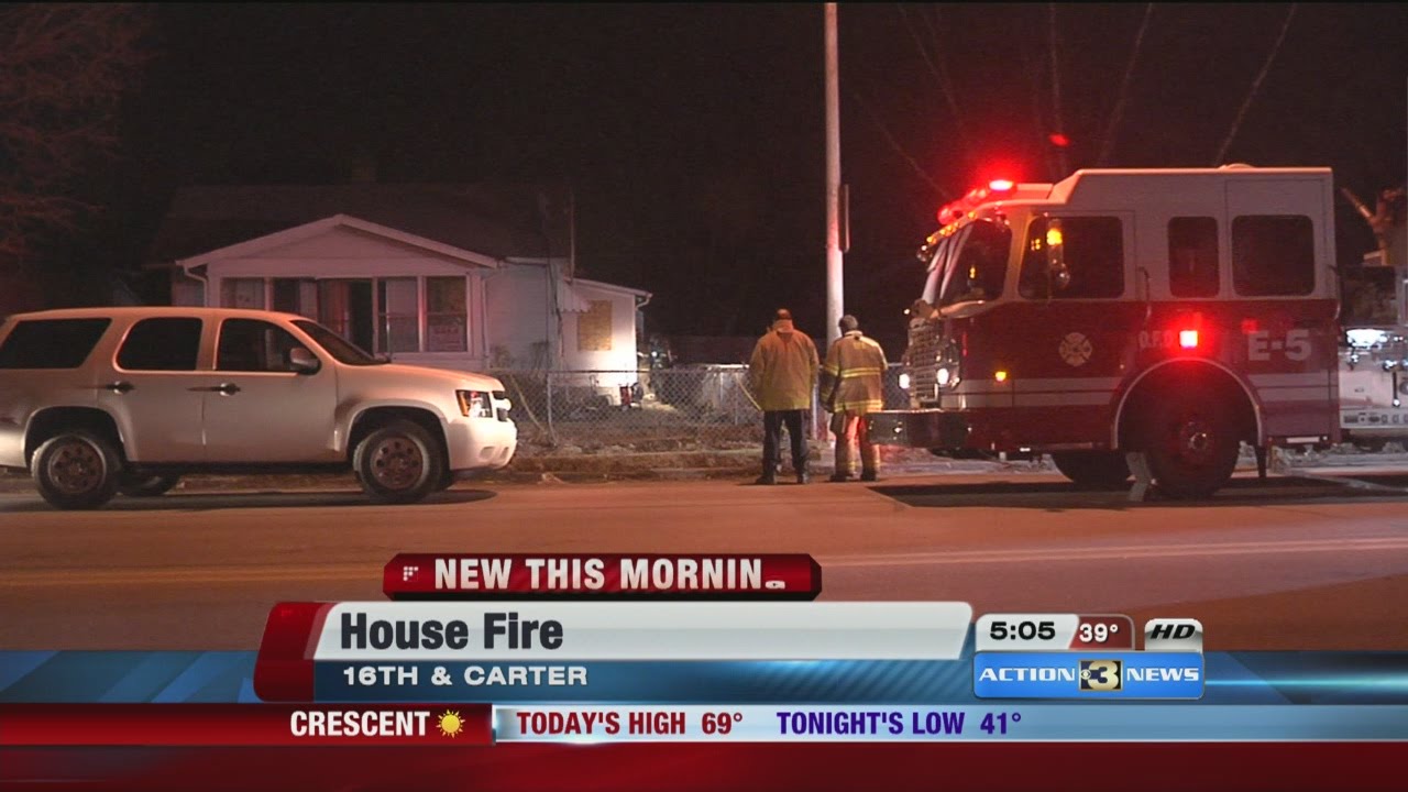 Crews investigate overnight house fire in North Omaha - YouTube