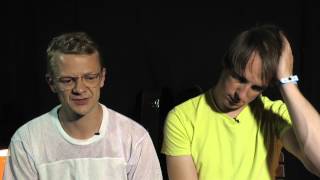 Django Django interview at Lowlands with Jimmy & Tommy