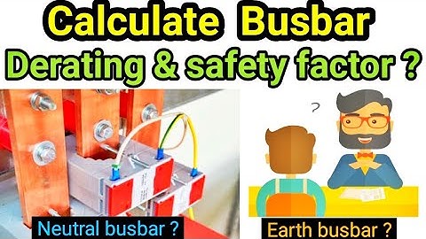 How to calculate busbar size | Current rating of busbar | electrical