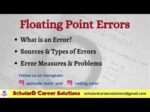 Numerical Computing: Floating