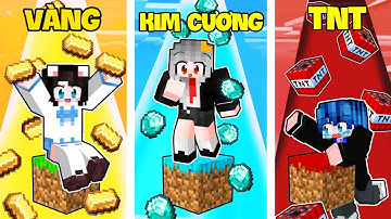 Sammy Và Phong Cận Thử Thách 24H Sinh Tồn 1 Block 1 Màu Trong  Minecraft
