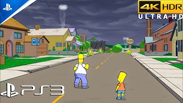 The Simpsons Game (PS3) 4K 60FPS Gameplay | Free Roam (RPCS3)
