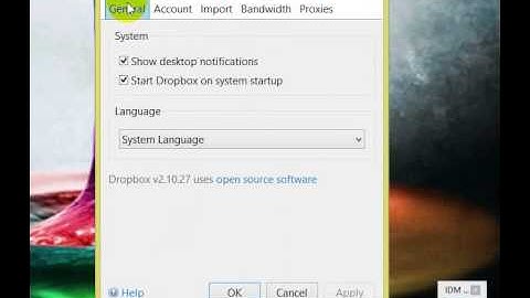 How to do a selective sync on dropbox