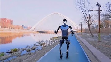 Chinese humanoid robot conquers steep outdoor staircase to show off increased mobility