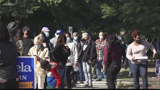 First day of in-person absentee voting begins with long lines in Richland County