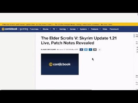Skyrim PS4: The Patch Notes For Skyrim Patch Version 1.21