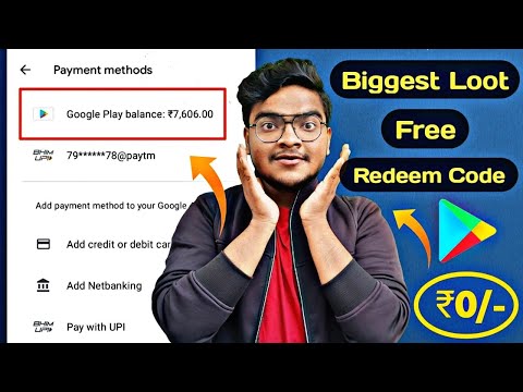 Biggest Loot !! Free ₹0/- google Redeem codes for playstore || How to get free redeem codes