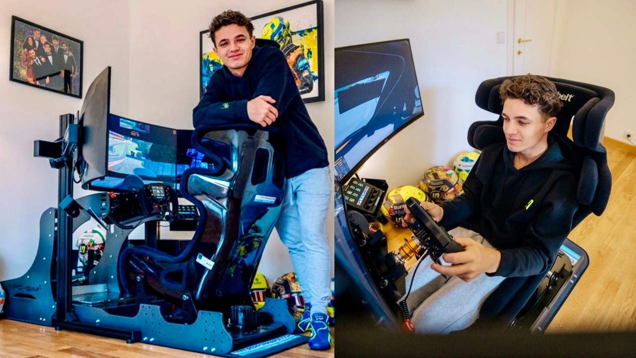 ¿Cuánto cuesta el Setup de Sim Racing de Lando Norris? - YouTube