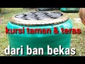 Membuat kursi taman dari ban bekas (used tires)