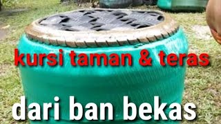Cara Buat Sofa Dari Ban Bekas