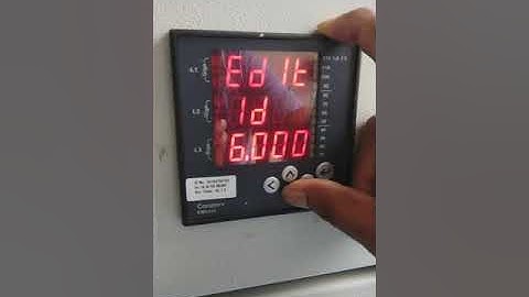 Conzerv meter EM 6436 setting .