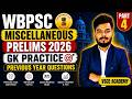 WBPSC Miscellaneous 2026 | Prelims GK Practice | WBPSC Miscellaneous Previous Year Questions | VSCE