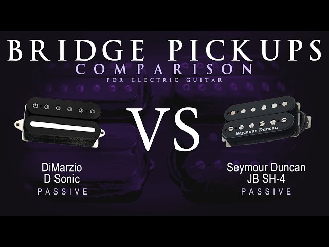 DiMarzio D SONIC vs Seymour Duncan JB SH-4 - Bridge Guitar Pickup DiMarzio D SONIC vs Seymour Duncan JB SH-4 - Bridge Guitar Pickup