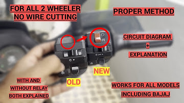 How to install Kill Switch PROPERLY (NO WIRE CUTTING) (ALL ENGINES - Bajaj,Honda,TVS, Hero,Yamaha)
