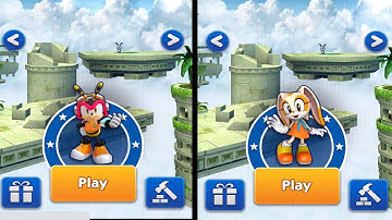 Sonic Dash - Gameplay Walkthrough Part 1 - CHARMY VS CREAM (iOS, Android)
