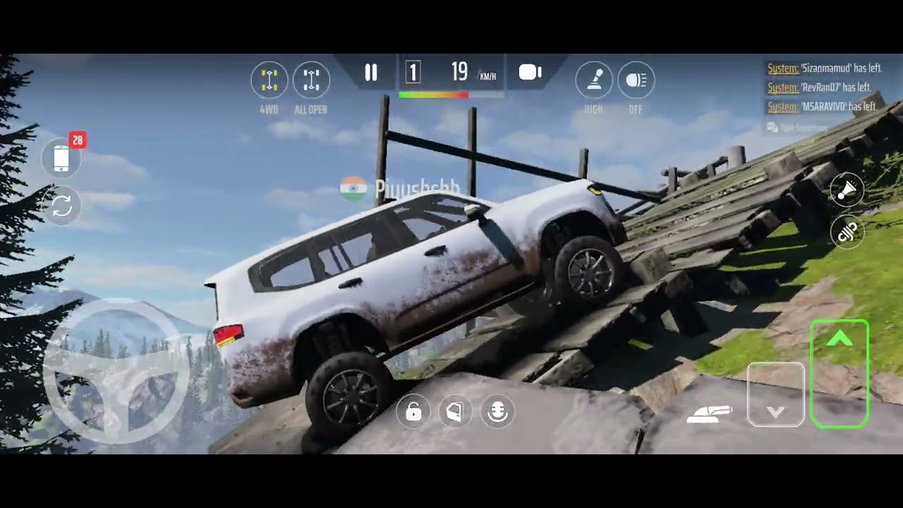 Aj to bach gyi land cruiser pahad se girte hue 🥲 #gameplay 