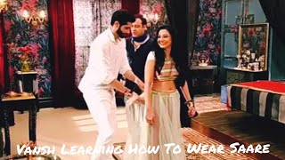 Ishq Mein Marjawan 2  Vansh Learning How To Wear Saare Behind The Scenes  Latest Off Screen Masti
