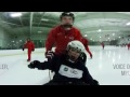 360 video: Autistic athlete gets thrill ride from York Devils hockey players