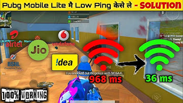 How To Fix High Ping Problem In Pubg Mobile Lite | How To Get Low Ping In Pubg Mobile Lite🔥Low Ping🔥