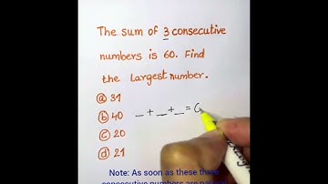 If the sum of three consecutive natural numbers is 60, find the largest number.