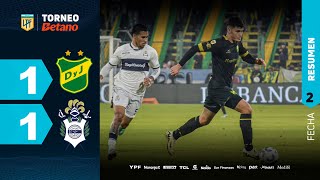 DEFENSA Y JUSTICIA 1 - 1 GIMNASIA  | Resumen del partido | #TorneoBetano 2024