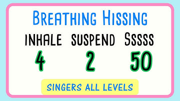 😮‍💨Breathing Hissing Exercise for Singers - 50 Seconds