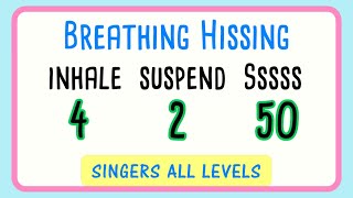 😮‍💨Breathing Hissing Exercise for Singers - 50 Seconds