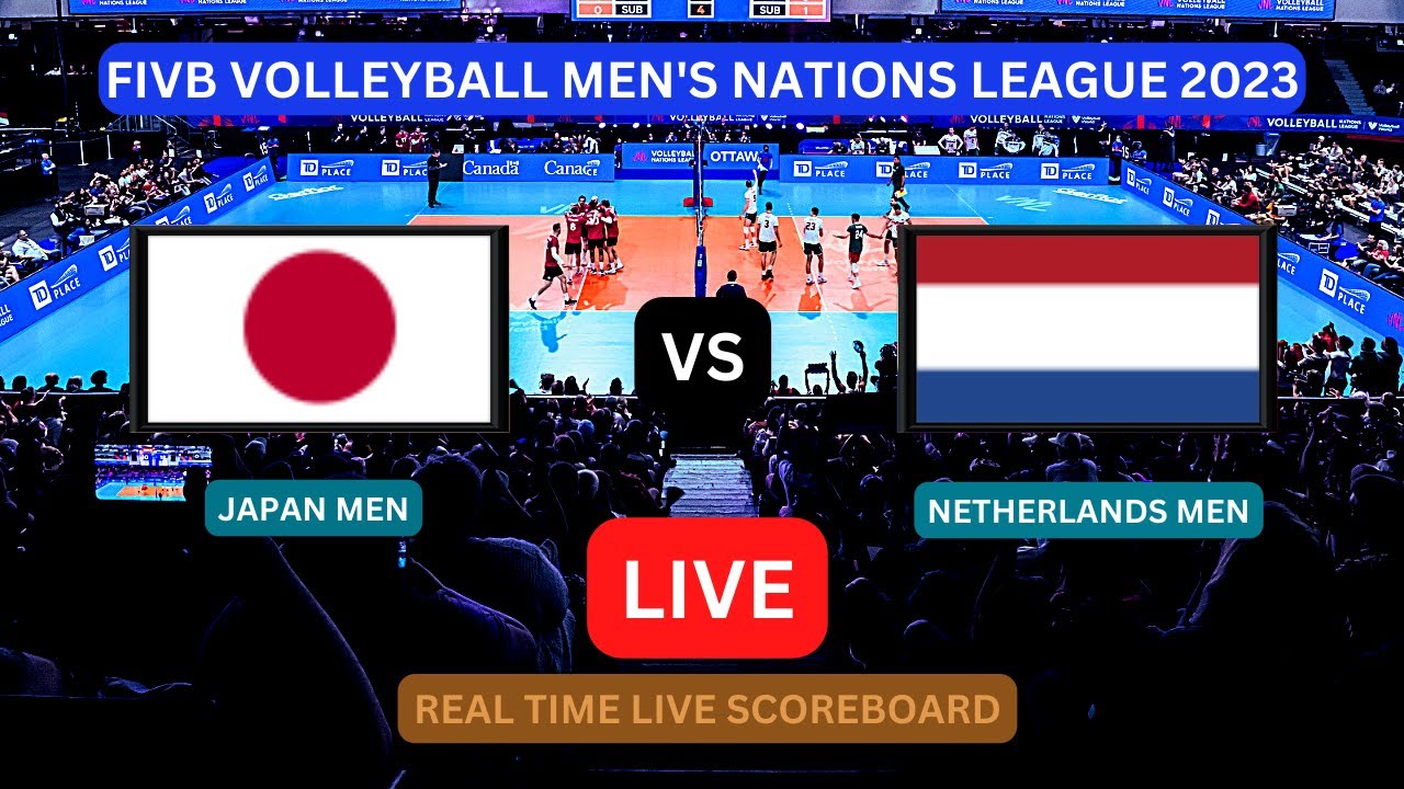 Japan Vs Netherlands LIVE Score UPDATE Today VNL FIVB Volleyball Mens Nations League Jul 07 2023