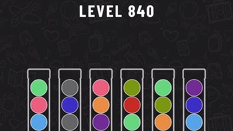 Ball Sort Puzzle Level 840 #ballsortpuzzle #ballsortpuzzlegameplay #puzzlegame #mobilegames