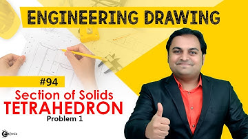 Tetrahedron Problem No.1 - Section of Solids - Engineering Graphics