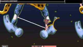 Worms Armageddon - Cool-Like-Jesus vs CheeseWolf Shirtballs - Round 2
