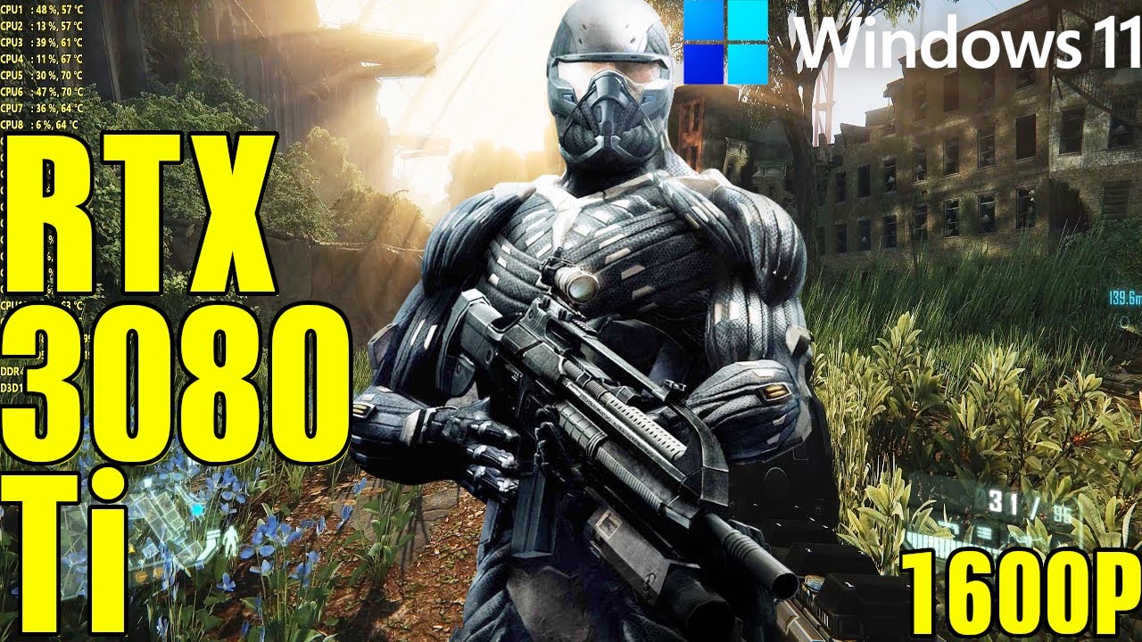 Crysis 3 RTX 3080 TI Windows 11 Very High Settings 1600P