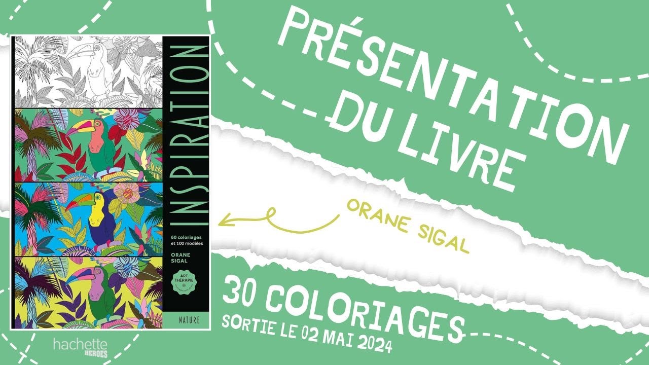 Inspiration Nature - coloriage art thérapie - Hachette Heroes