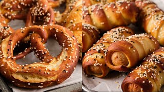 : BREZEL/    . 2    / Brezel and brezel dogs. .