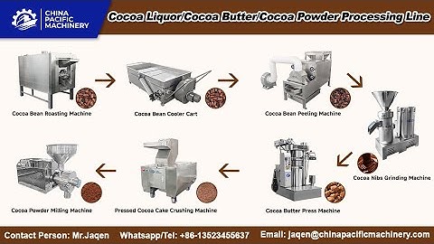 Cocoa Liquor/Cocoa Butter/Cocoa Powder Processing Line|Cocoa Powder Production Line #cocoapowder
