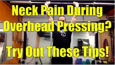 MovementProfessional.com: Neck Pain with Overhead Pressing