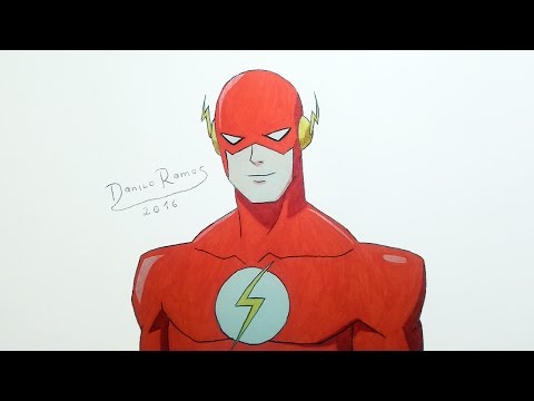 How to draw the Flash speed drawing - YouTube
