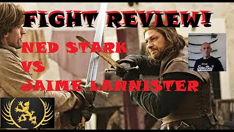Ned Stark VS Jaime Lannister Sword Fight Review Ga...
