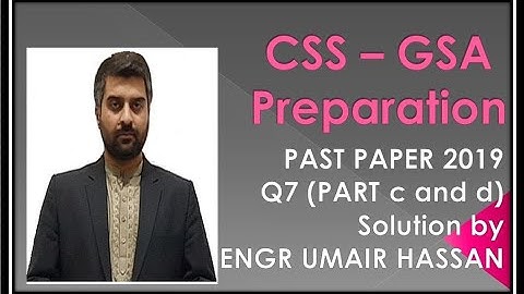 CSS GSA 2019 Q7(part c and d)
