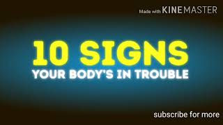 10 important body signs you shouldn't ignore # health