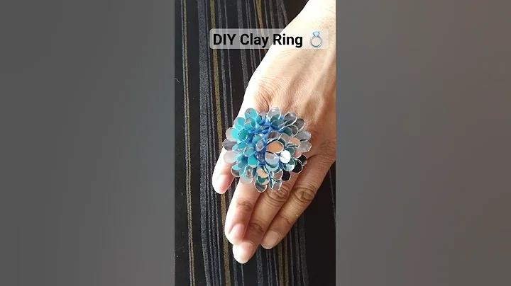 DIY Clay Ring💍😱 #diy #ring #clay #art #shorts #clayart #handmade #viral #trending #claycraft #rings