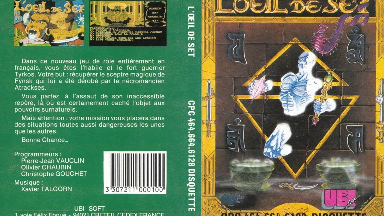 Jeu Vidéo Rétro Amstrad CPC 6128 - Défi Au Tarot Par Coktel Vision - Bon état - Origine France