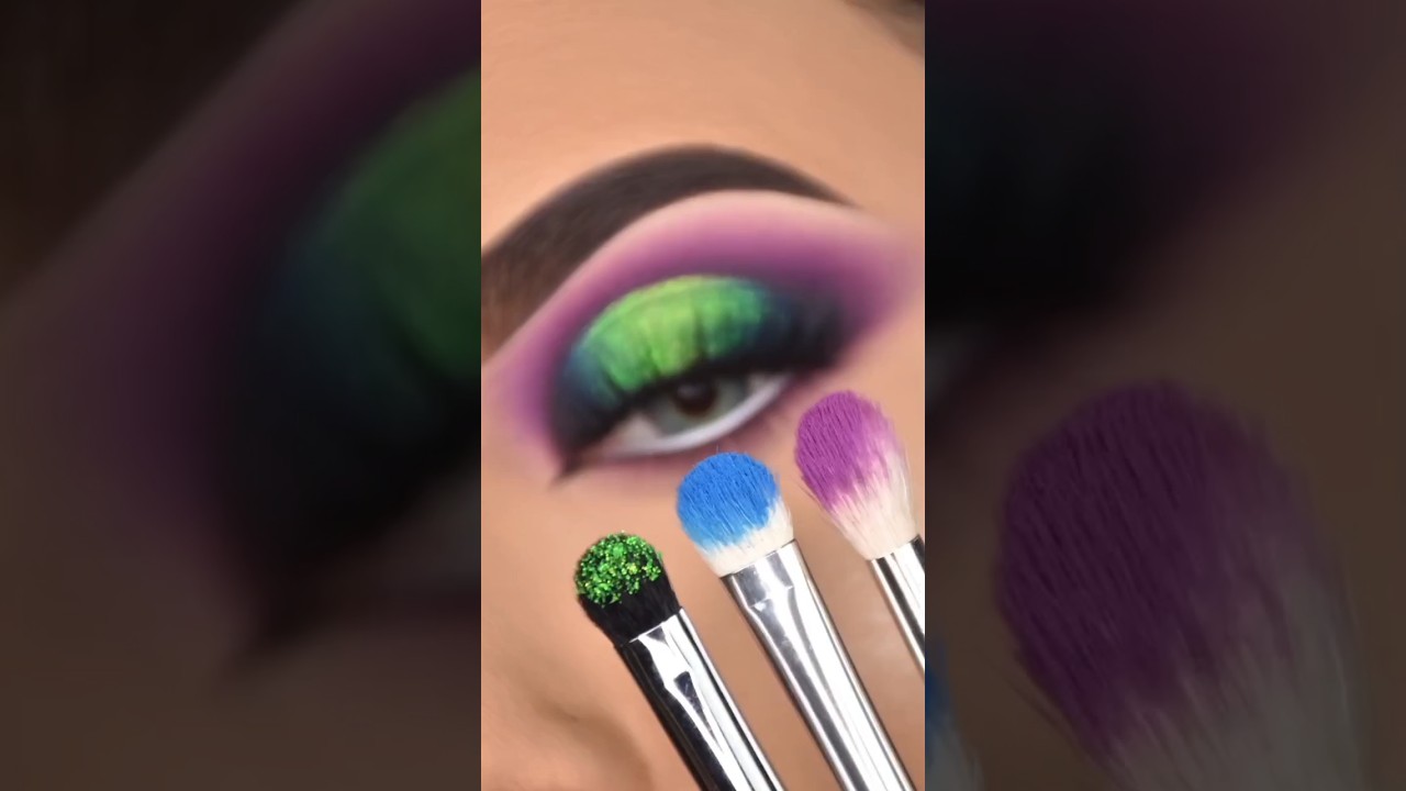 🤪 peacock eyemakeup tutorial|