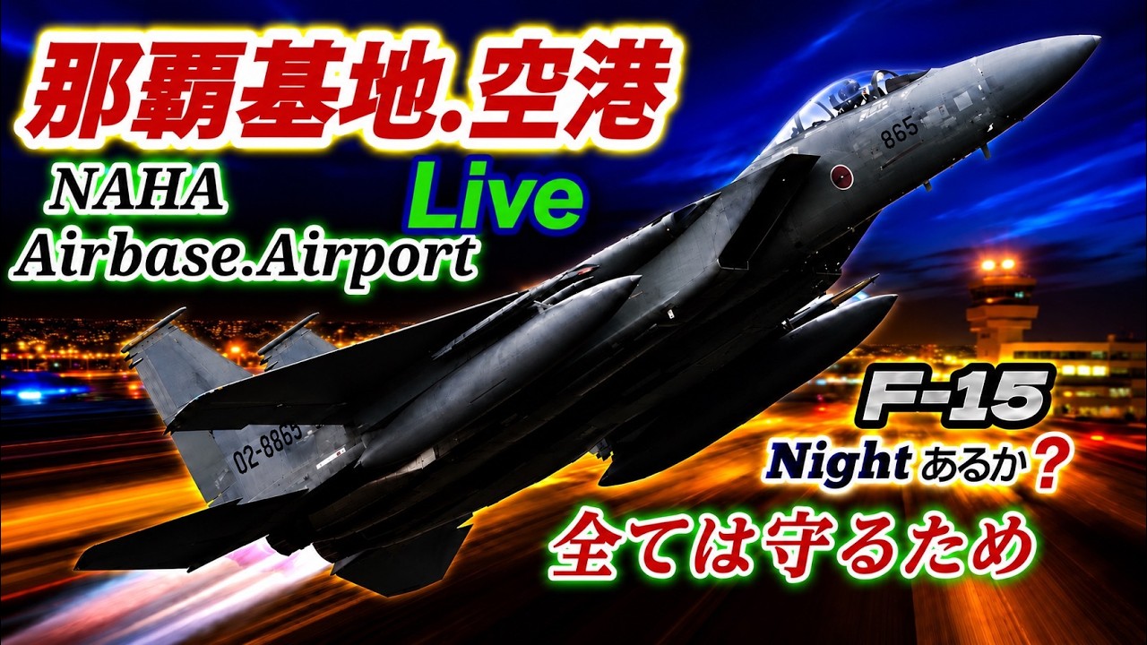 那覇基地 空港 ライブ配信 戦闘機 F-15 Fighter Night 国防守護神は