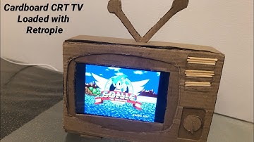 Cardboard CRT TV with Retropie