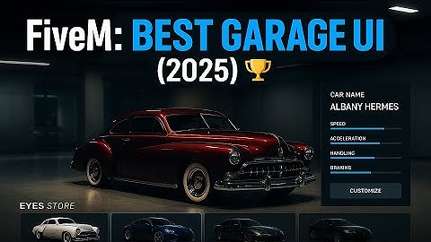 ✨ BEST FREE FiveM Garage (2025 NEW UI!) ESX/QBCore